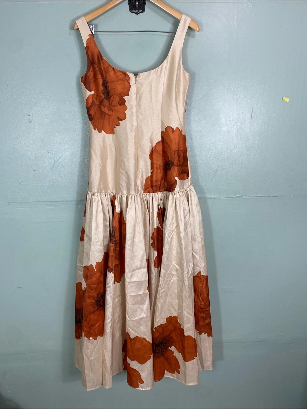 Hutch The Ridge Maxi Sleeveless Dress Brown Beige Floral Size 6 - Picture 4 of 6